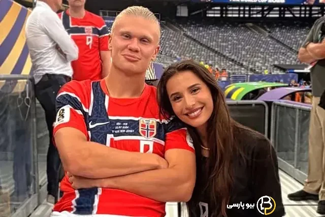 عکس ایزابل هاوگسنگ یوهانسن نامزد ارلینگ هالند