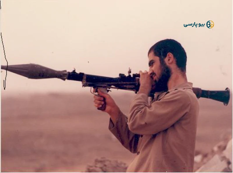 عکس حمید رسایی در جبهه