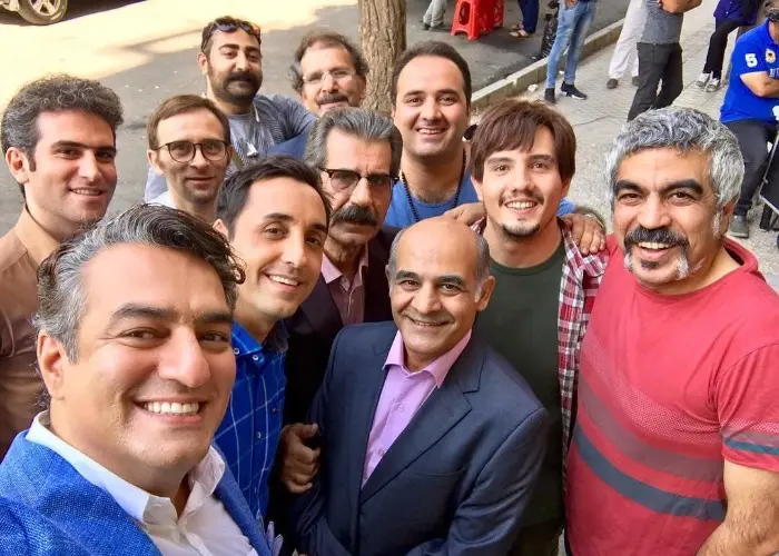 سلفی سام نوری با بازیگران